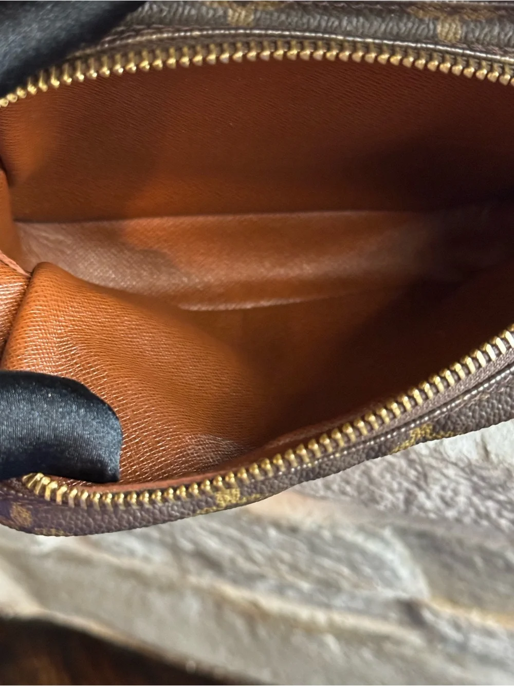 Louis Vuitton Monogram Amazon Canvas Messenger Bag with Tan Trim